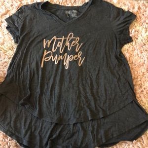 Latched mama nursing shirt